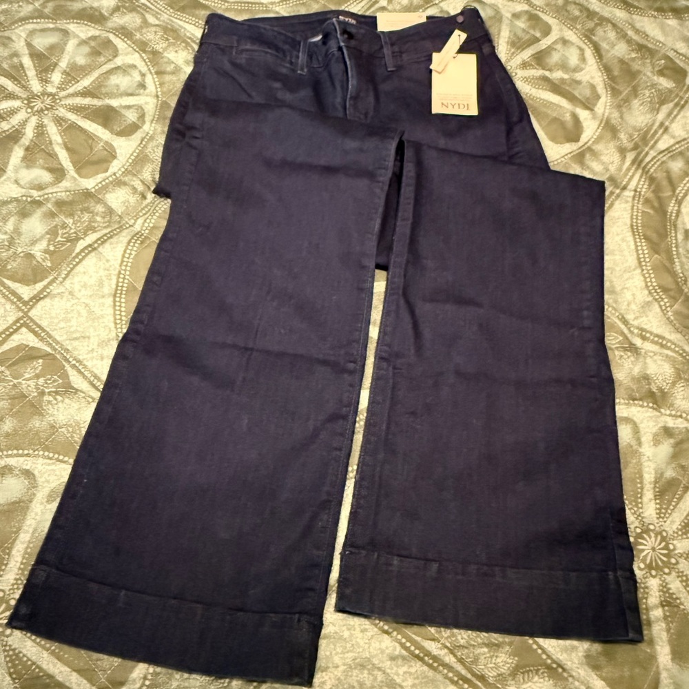 NYDJ Dark Indigo Denim Trousers